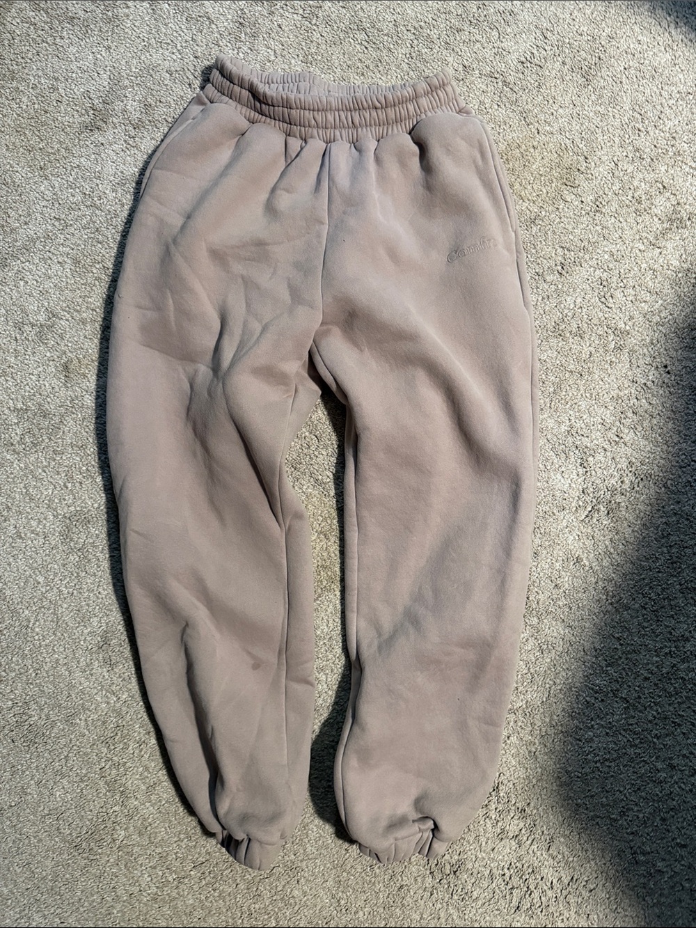 Women's Cozy Jogger Sweatpants in Taupe